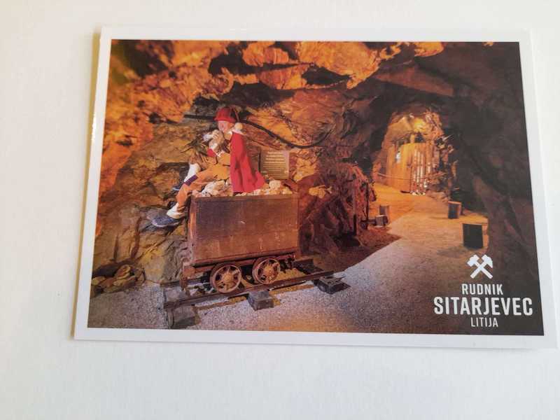 Postcards with a mine motif